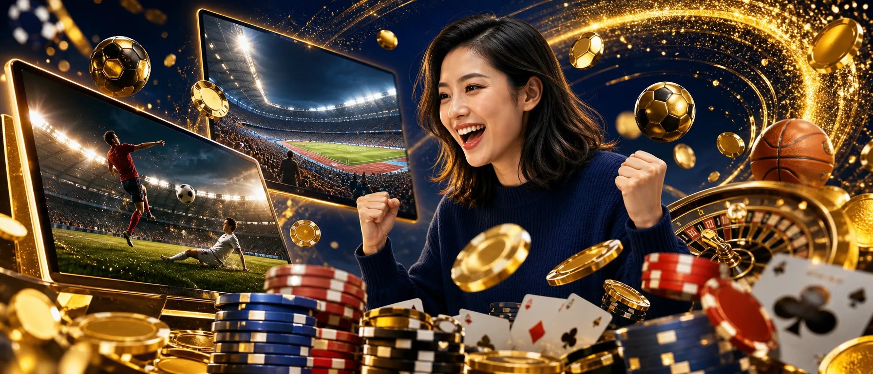 Step Into Cyl88 Gold. The premium tier of Cyl88 Malaysia's online casino, built for players who already kno… – sportsbook stadium illustration